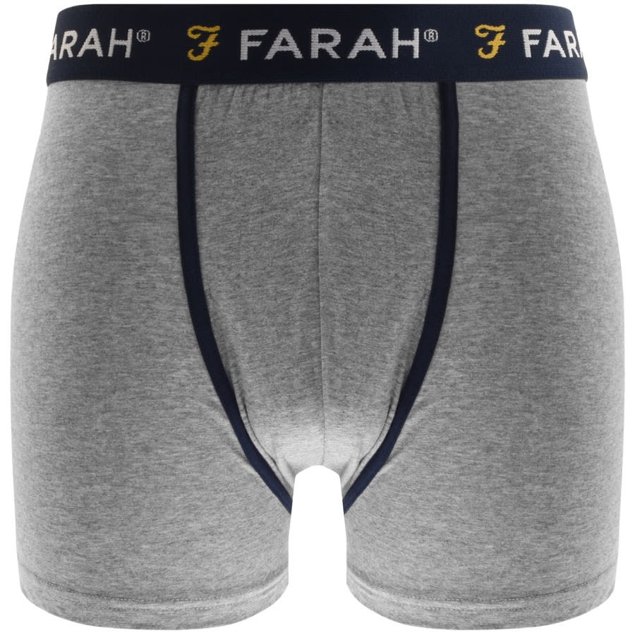 Alternative Image for ProductFarah Vintage Klaff 3 Pack Boxer Shorts Navy2